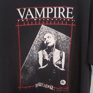 Vintage & Rare Vampire The Masquerade 90's Toreador T-Shirt Sz. XL